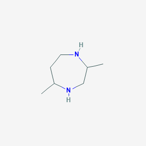 molecular formula C7H16N2 B14023230 2,5-Dimethyl-1,4-diazepane 