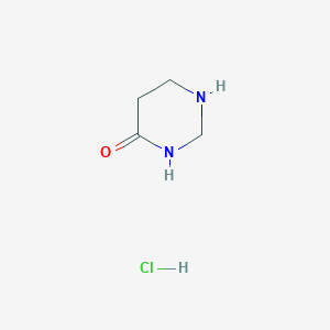 molecular formula C4H9ClN2O B14023232 Tetrahydropyrimidin-4(1H)-one hydrochloride 