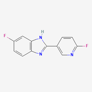 6-fluoro-2-(6-fluoropyridin-3-yl)-1H-benzimidazole