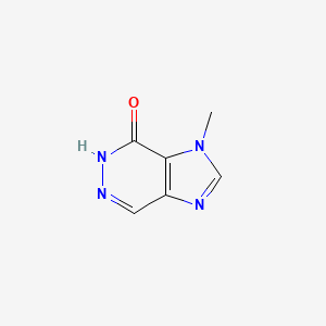 molecular formula C6H6N4O B14023259 3-Methyl-3,5-dihydro-4H-imidazo[4,5-d]pyridazin-4-one 