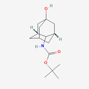 molecular formula C15H25NO3 B14023284 tert-Butyl ((1R,3S)-5-hydroxyadamantan-2-yl)carbamate 