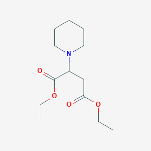 molecular formula C13H23NO4 B14023298 Diethyl 2-(piperidin-1-yl)butanedioate CAS No. 79089-47-7