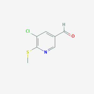 5-Chloro-6-(methylthio)nicotinaldehyde