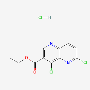 ethyl 4,6-dichloro-1,5-naphthyridine-3-carboxylate HCl