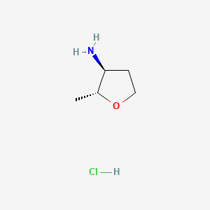 (2R,3S)-2-methyltetrahydrofuran-3-amine;hydrochloride