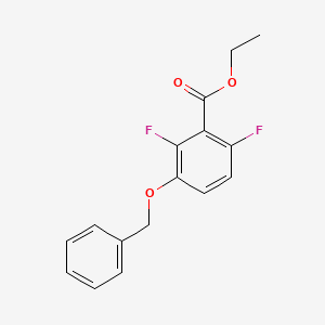 molecular formula C16H14F2O3 B14023364 Ethyl 3-(benzyloxy)-2,6-difluorobenzoate 