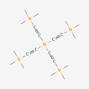 molecular formula C20H36Si5 B14023400 Tetrakis(trimethylsilylethynyl)silane 