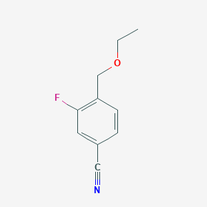 molecular formula C10H10FNO B14023420 4-(Ethoxymethyl)-3-fluorobenzonitrile 