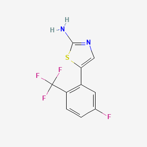 5-(5-Fluoro-2-(trifluoromethyl)phenyl)thiazol-2-amine