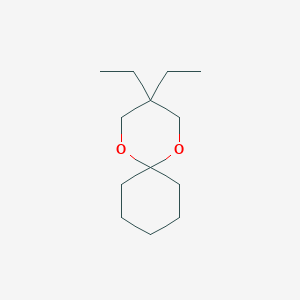 molecular formula C13H24O2 B14023445 3,3-Diethyl-1,5-dioxaspiro[5.5]undecane CAS No. 24571-12-8