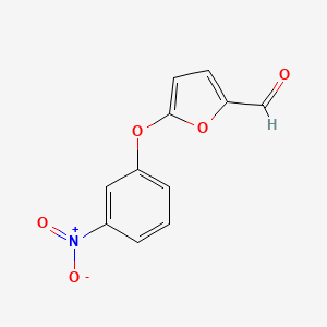 molecular formula C11H7NO5 B14023470 5-(3-Nitrophenoxy)furan-2-carbaldehyde 