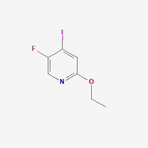 molecular formula C7H7FINO B14023480 2-Ethoxy-5-fluoro-4-iodopyridine 