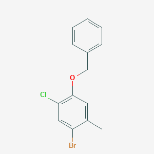 1-(Benzyloxy)-4-bromo-2-chloro-5-methylbenzene