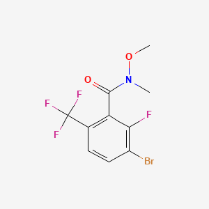 3-Bromo-2-fluoro-N-methoxy-N-methyl-6-(trifluoromethyl)benzamide