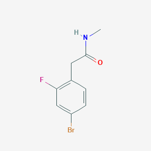 molecular formula C9H9BrFNO B1402350 2-(4-bromo-2-fluorophenyl)-N-methylacetamide CAS No. 1426050-20-5
