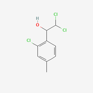 molecular formula C9H9Cl3O B14023504 2,2-Dichloro-1-(2-chloro-4-methylphenyl)ethanol 