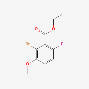 molecular formula C10H10BrFO3 B14023512 Ethyl 2-bromo-6-fluoro-3-methoxybenzoate 