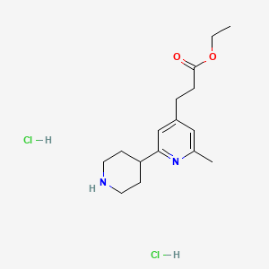 3-(6-Methyl-1',2',3',4',5',6'-hexahydro-[2,4']bipyridinyl-4-yl)-propionic acid ethyl ester dihydrochloride