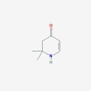 molecular formula C7H11NO B14023546 2,2-Dimethyl-2,3-dihydropyridin-4(1H)-one 