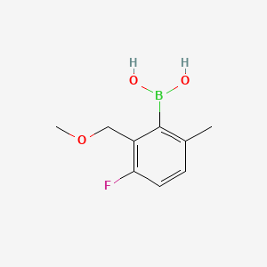 molecular formula C9H12BFO3 B14023577 (3-Fluoro-2-(methoxymethyl)-6-methylphenyl)boronic acid 