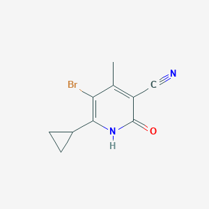 5-Bromo-6-cyclopropyl-2-hydroxy-4-methylnicotinonitrile
