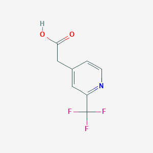 molecular formula C8H6F3NO2 B1402361 2-(Trifluoromethyl)pyridine-4-acetic acid CAS No. 1008737-00-5