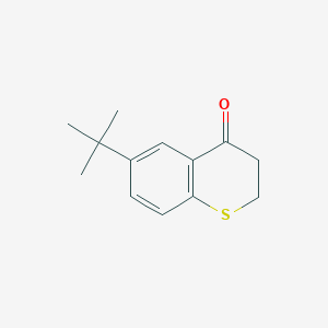 molecular formula C13H16OS B14023658 6-tert-Butyl-2,3-dihydro-4H-1-benzothiopyran-4-one CAS No. 6612-47-1