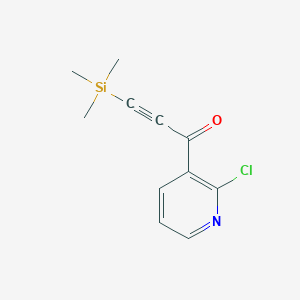 molecular formula C11H12ClNOSi B14023671 1-(2-Chloropyridin-3-YL)-3-(trimethylsilyl)prop-2-YN-1-one 