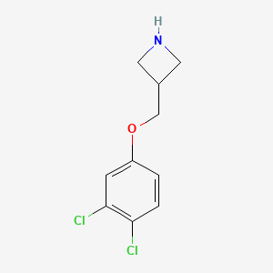 molecular formula C10H11Cl2NO B1402368 3-[(3,4-Dichlorophenoxy)methyl]azetidine CAS No. 1332301-47-9