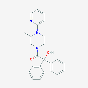 2-Hydroxy-1-(3-methyl-4-pyridin-2-ylpiperazin-1-yl)-2,2-diphenylethanone