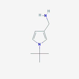 molecular formula C9H16N2 B14023696 (1-(tert-Butyl)-1H-pyrrol-3-yl)methanamine 