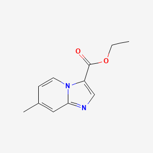 molecular formula C11H12N2O2 B1402372 Ethyl 7-methylimidazo[1,2-a]pyridine-3-carboxylate CAS No. 1397228-36-2