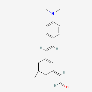 2-(3-(4-(Dimethylamino)styryl)-5,5-dimethylcyclohex-2-en-1-ylidene)acetaldehyde