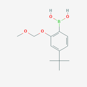 molecular formula C12H19BO4 B14023730 (4-(Tert-butyl)-2-(methoxymethoxy)phenyl)boronic acid 