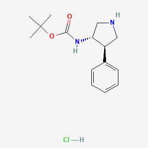 Tert-butyl ((3S,4R)-4-phenylpyrrolidin-3-YL)carbamate hydrochloride