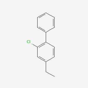 molecular formula C14H13Cl B14023742 2-Chloro-4-ethyl-1,1'-biphenyl 