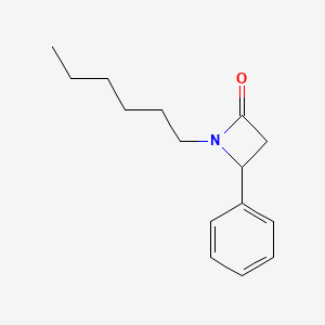 1-Hexyl-4-phenylazetidin-2-one