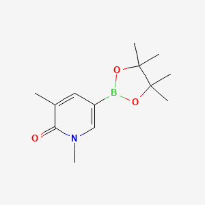 molecular formula C13H20BNO3 B1402376 1,3-Dimethyl-5-(4,4,5,5-tetramethyl-1,3,2-dioxaborolan-2-YL)pyridin-2(1H)-one CAS No. 1425045-01-7