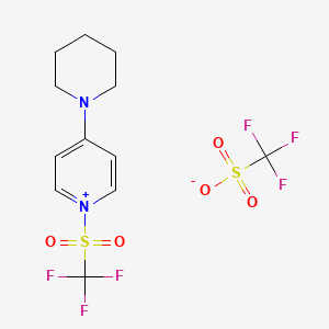 molecular formula C12H14F6N2O5S2 B14023776 TF-Pdpp 