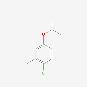 molecular formula C10H13ClO B14023783 1-Chloro-4-isopropoxy-2-methylbenzene 