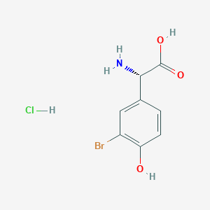 (2S)-2-Amino-2-(3-bromo-4-hydroxyphenyl)acetic acid hcl