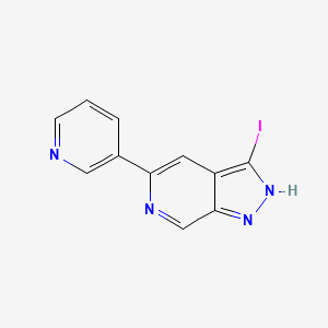 3-iodo-5-(pyridin-3-yl)-1H-pyrazolo[3,4-c]pyridine
