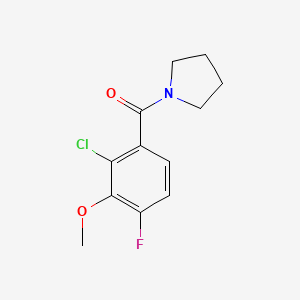 (2-Chloro-4-fluoro-3-methoxyphenyl)(pyrrolidin-1-yl)methanone