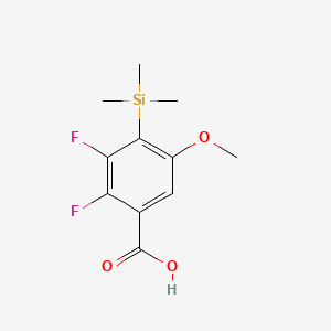 2,3-Difluoro-5-methoxy-4-(trimethylsilyl)benzoic acid