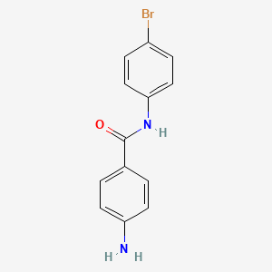 molecular formula C13H11BrN2O B14023802 4-amino-N-(4-bromophenyl)benzamide CAS No. 70998-42-4