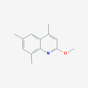 molecular formula C13H15NO B14023815 2-Methoxy-4,6,8-trimethylquinoline CAS No. 15113-02-7