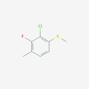 molecular formula C8H8ClFS B14023823 (2-Chloro-3-fluoro-4-methylphenyl)(methyl)sulfane 