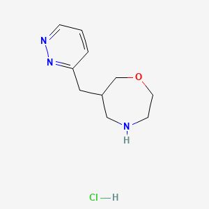 6-(Pyridazin-3-ylmethyl)-1,4-oxazepane hydrochloride