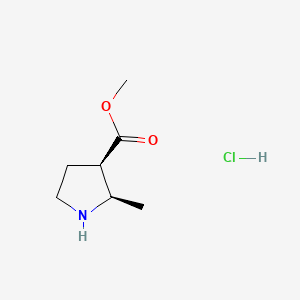 Methyl (2R,3R)-2-methylpyrrolidine-3-carboxylate hydrochloride