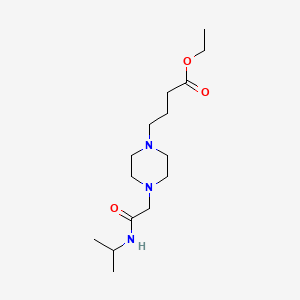 Ethyl 4-(4-(2-(isopropylamino)-2-oxoethyl)piperazin-1-YL)butanoate